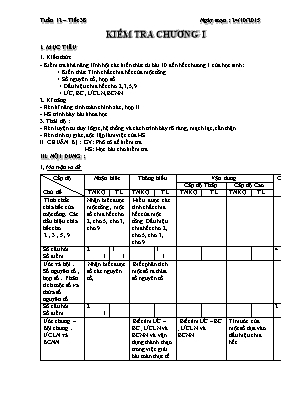 Kiểm tra Chương I Số học 6 (tiết 38)